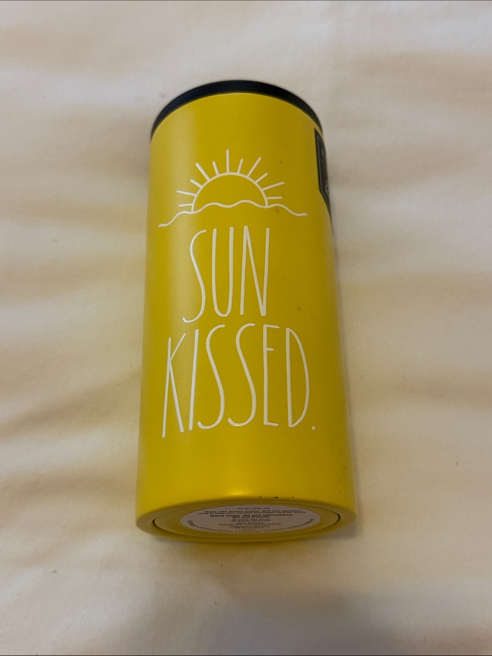 Rae Dunn Yellow 'Sun Kissed' Tumbler